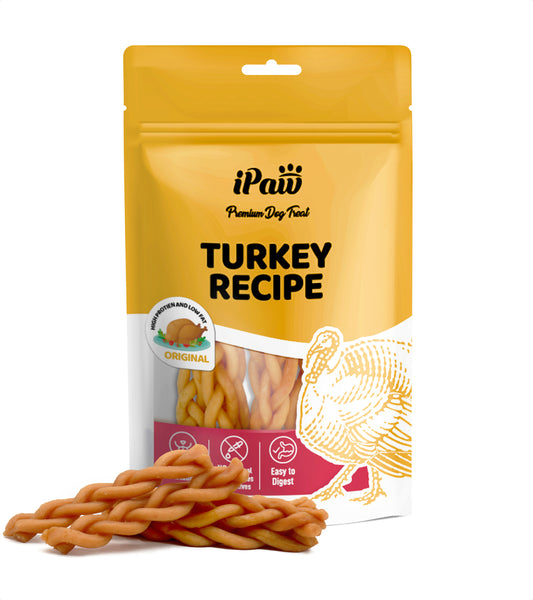iPaw-Turkey Meat Braided Stick