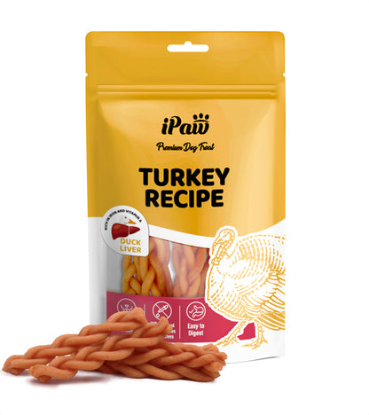 iPaw-Turkey Meat Braided Stick