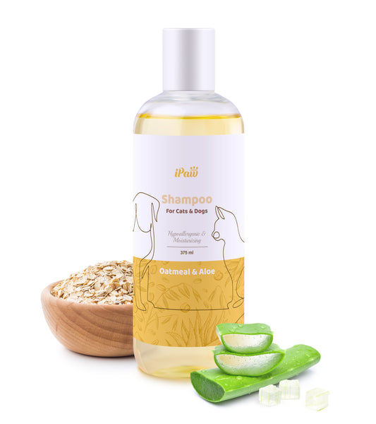 iPaw - Oatmeal Dog Shampoo for Allergies with Aloe